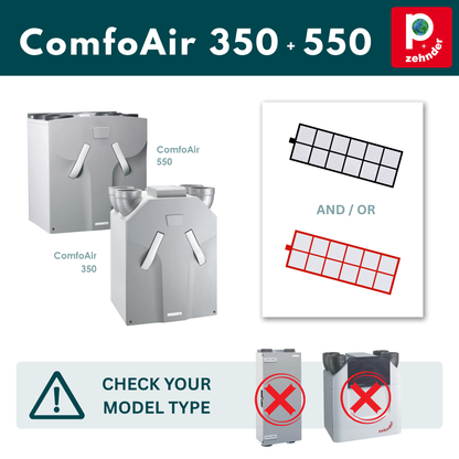 Zehnder ComfoAir 350 550 Filter - F7 (MERV 13)