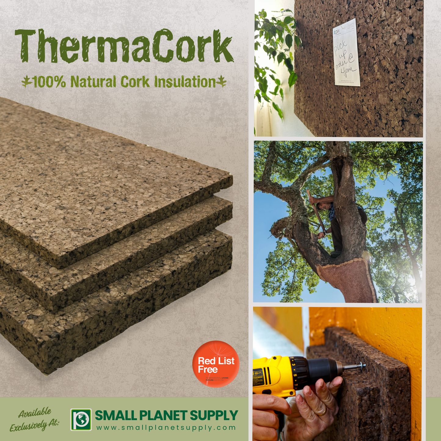 ThermaCork - Façade Grade Shiplap - 2"